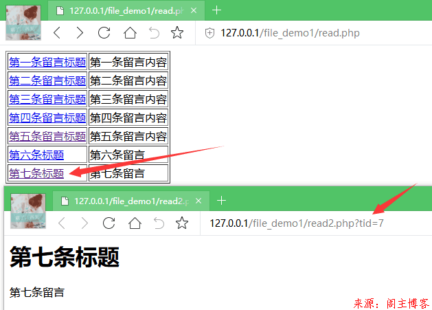 PHP对文件读取写入的基本操作知识点，另附id传参教学！第7张-阁主学习小站