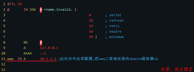 EVE-NG模拟器实验系列之小型局域网搭建(DHCP+Apache+DNS+NAPT)第14张-阁主学习小站