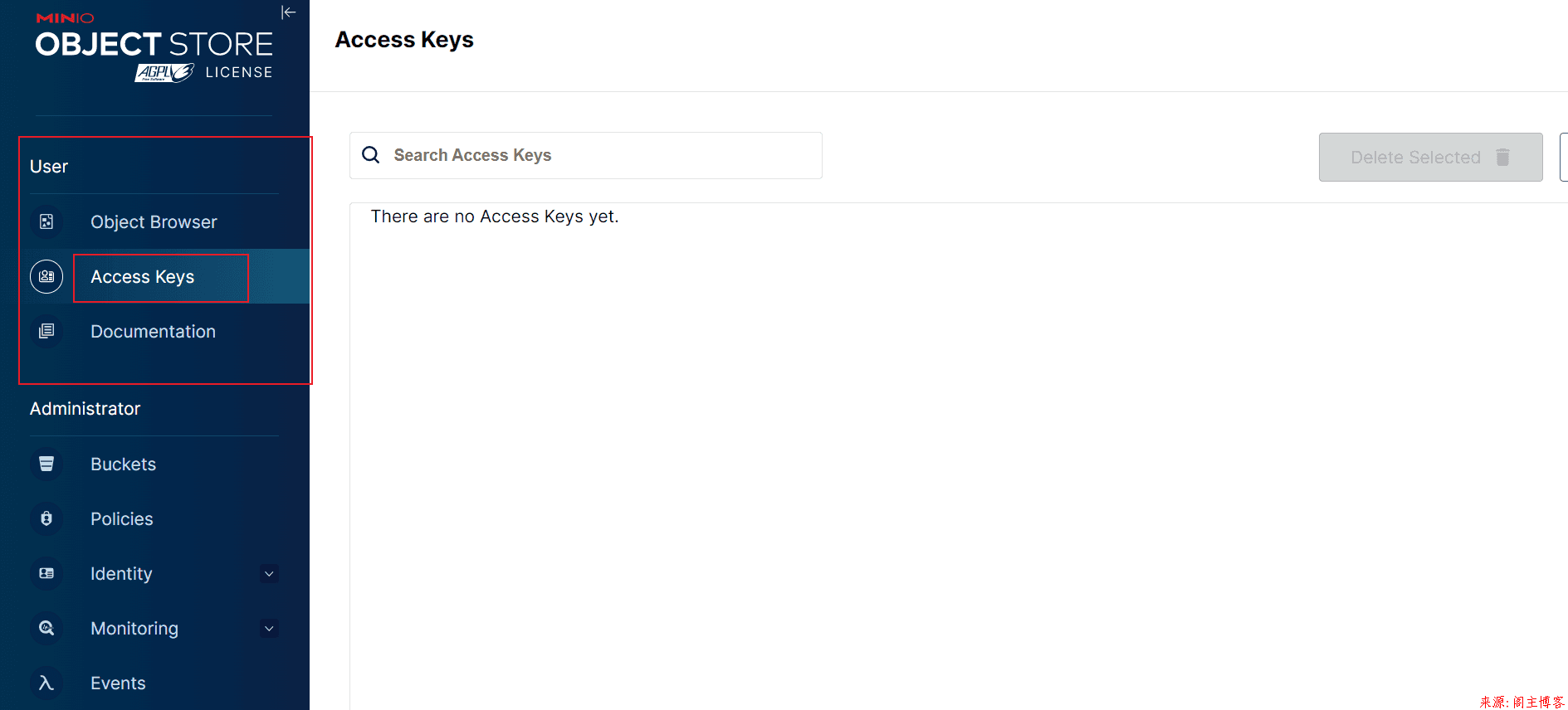 MINIO 最新版无法通过页面的控制台配置accesskey第1张-阁主学习小站